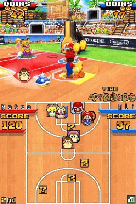 Mario Hoops 3 on 3 (USA) screen shot game playing